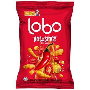 Bika Lobo Hot And Spicy Corn Snack 40g