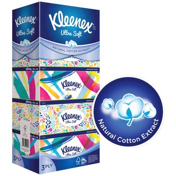Kleenex Facial Tissue Box Floral 3ply