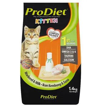 ProDiet Kitten Milky Mackerel Dry Food 1.4kg