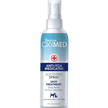Tropiclean OxyMed Medicated Anti Itch Spray for Pets 236ml