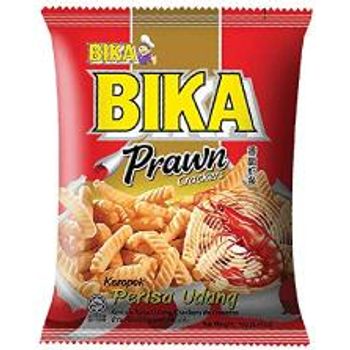 Bika Crackers Snacks X 6 Packs Prawn Flavoured