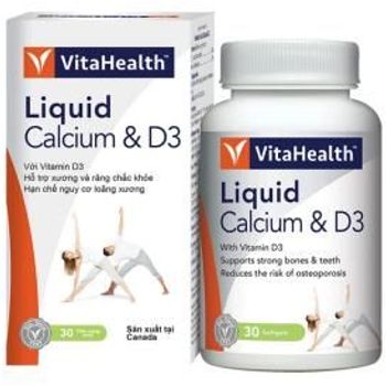 Vitahealth Liquid Calcium And D3 30 Tablets