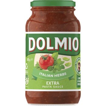 Dolmio Extra Italian Herbs Tomato Pasta Sauce 500g