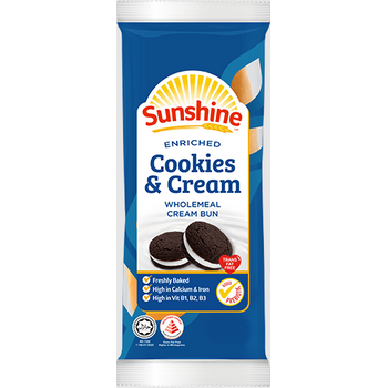 Sunshine Enriched Cookies And Cream Wholemeal 65g