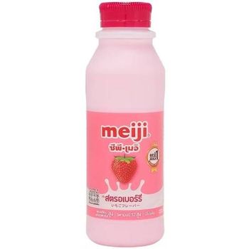 Meiji Pasteurized Milk Strawberry 450ml