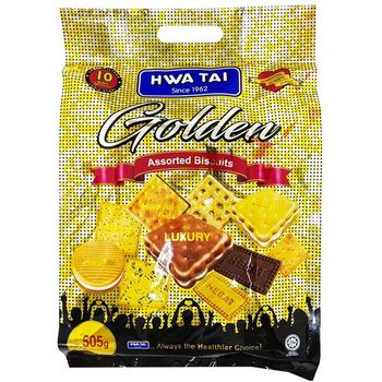 Hwa Tai Golden Assorted Biscuits 505g
