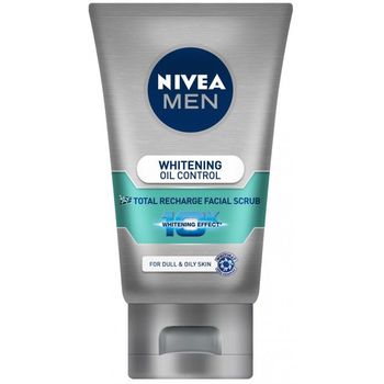 Nivea Men Whitening Oil Control Total Recharge Facial Scrub 100ml