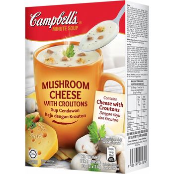 Campbell Instant Soup Mushroom Cheese With Croutons