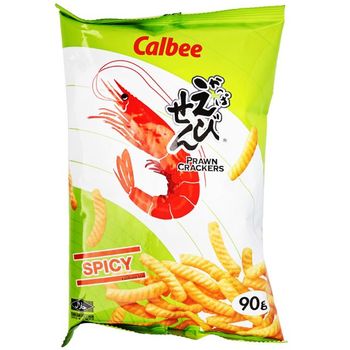 Calbee Prawn Crackers Spicy 90g