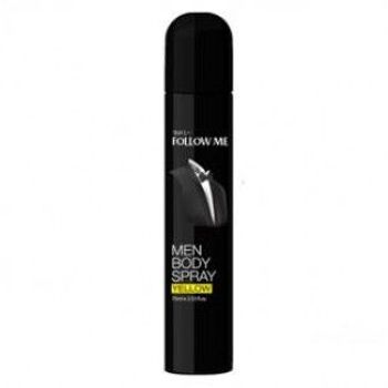 Follow Me Men's Body Spray Yellow 75ml