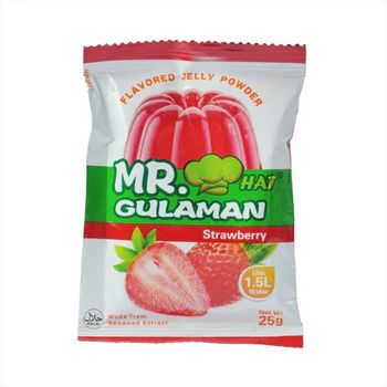 Mr. Gulaman Flavored Jelly Powder Strawberry 25g