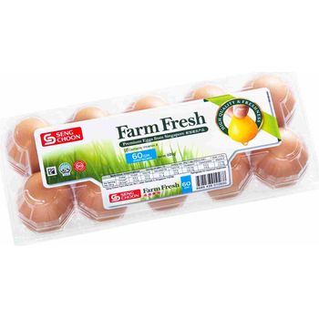 Seng Choon Farm Fresh Premium Eggs From Singapore 12 Eggs