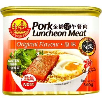 Golden Bridge Pork Luncheon Meat Original Flavour 340g