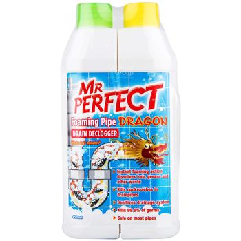 Mr Perfect Foaming Pipe Dragon Drain Declogger 450ml