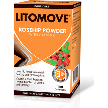 Litomove Rosenoid Rosehip Powder 100 Capsules