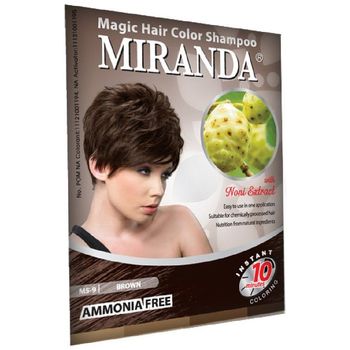 Miranda Magic Hair Color Shampoo Ms 9 Brown 30ml