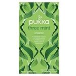 Pukka Three Mint Tea Organic Peppermint Spearmint And Fieldmint Tea 20 Tea Bags