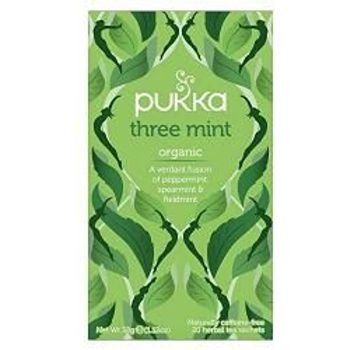 Pukka Three Mint Tea Organic Peppermint Spearmint And Fieldmint Tea 20 Tea Bags