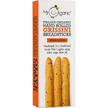 Mr Organic Grissini Breadsticks Olives 130g