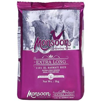 Monsoon Extra Long 1121 Basmati Rice 1kg