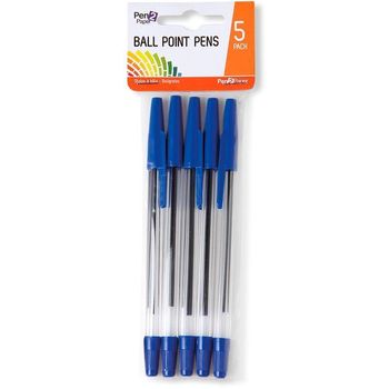 Pen2Paper Round Tip Ballpoint Pen x 5 Units 25g