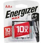 Energizer Max 15v Aa Alkaline Battery 4pcs Pack