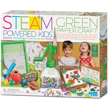 4M Steam Powered Kids Green Paper Craft