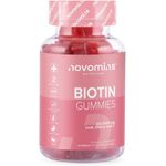 Novomins Biotin Gummies Hair Vitamins Vegan Chewable 220g