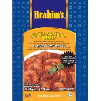 Brahim's Sambal Tumis Hot And Spicy Sauce 180g