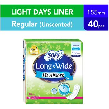 Sofy Long Wide Pantiliners Fit Absorb Unscented