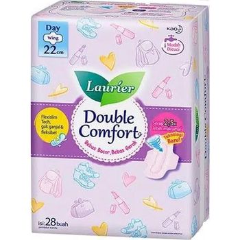 Laurier Double Comfort Day Sanitary Pad 28s Wing