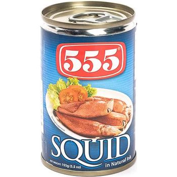 555 Squid in Natural Ink 155g
