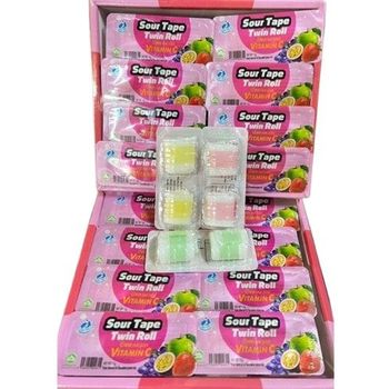 Twinfish Assorted Sour Tape Twin Roll 24pcs