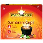 Mangaldeep Sambrani Cups 12 Pcs 90g