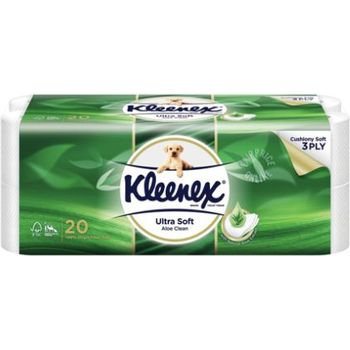 Kleenex Ultrasoft Bath Tissue Aloe Clean 20r