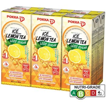 Pokka Packet Drink Ice Lemon Tea Less Sugar 250ml