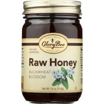 GloryBee Raw Buckwheat Blossom Honey 510g