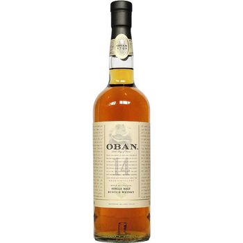 Oban 14 Years Single Malt Whisky 43º 700ml (Agent Stock)