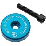 Wolf Tooth Ultralight Stem Cap/Integrated Spacer Aluminum 5mm Spacer Blue