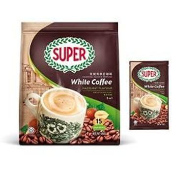 Kopi Putih Panggang Super Arang Hazelnut 15 x 36g