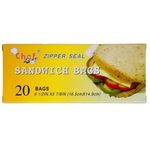 Chef Zipper Seal Sandwich Bags 20pcs