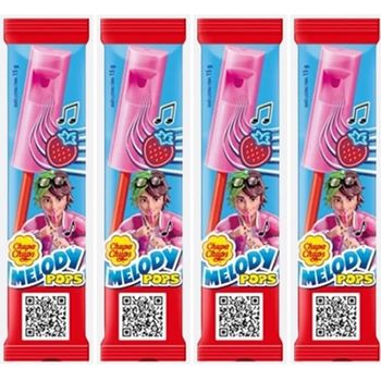 Chupa Chups Melody Pops Strawberry 4pcs x 15g