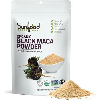 Sunfoods Superfoods - Health Foods Pure, Organic Black Maca Powder (4oz)