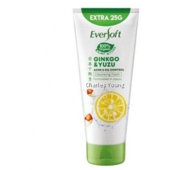 Pembersih Muka Eversoft Ginkgo & Yuzu 195g