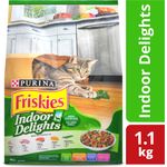 Friskies Delish Cat Dry Food Indoor Delights 1.1kg
