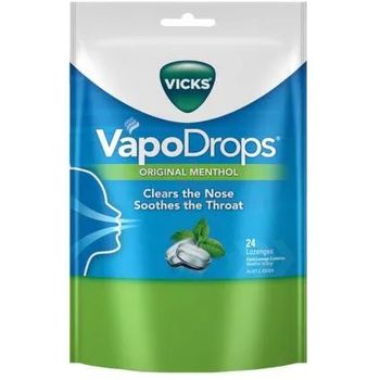 Vicks VapoDrops Original Menthol 24 Lozenges