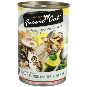 Fussie Cat Fresh Seafood Platter in Lobster Jelly 400g