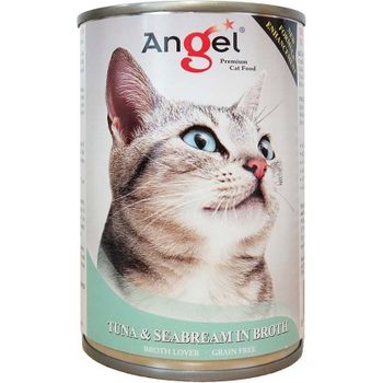 Angel Cat Canned Food Tuna And Seabream In Broth 400g