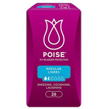 Poise Liners For Bladder Leakage - Regular (19cm) 26s
