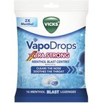 Vicks VapoDrops Xtra Strong Blast Centre 16 Lozenge